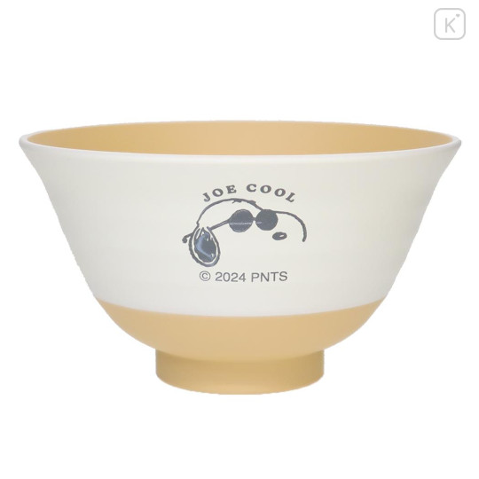 Japan Peanuts Rice Bowl - Snoopy Joe Cool / Pastel Yellow - 1