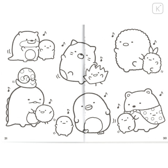 Japan San-X A5 Coloring Book - Sumikko Gurashi / Sumikko Camp - 2