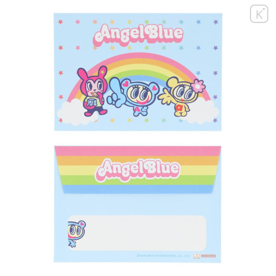 Japan Angel Blue Mini Letter Set - Rainbow - 3