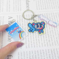 Japan Angel Blue Acrylic Keychain 3 Charm - Rainbow - 2