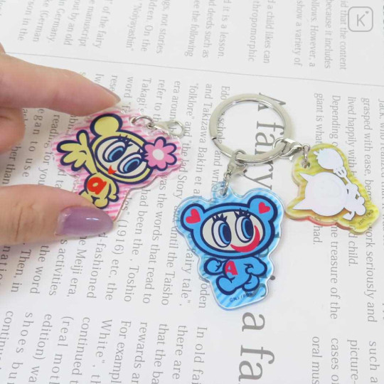 Japan Angel Blue Acrylic Keychain 3 Charm - Friends - 2