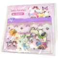 Japan Sanrio Clear Sticker with Mini Zipper Case - Characters / Ladies & Gentlemen - 1