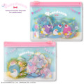 Japan Sanrio Clear Sticker with Mini Zipper Case - Tuxedosam / Anniversary - 2