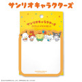 Japan Sanrio Die-cut Memo Pad - Characters / Retro Room - 1