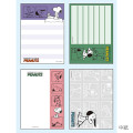 Japan Peanuts Mini Notepad - Snoopy / 75th Anniversary Purple - 2