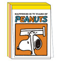 Japan Peanuts Mini Notepad - Snoopy / 75th Anniversary Orange - 1