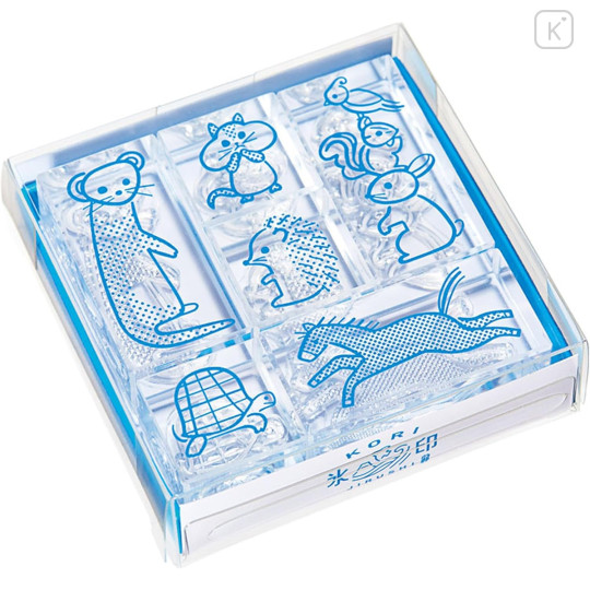 Japan Hitotoki Kori Jirushi Transparent Stamp Set - Animal - 1