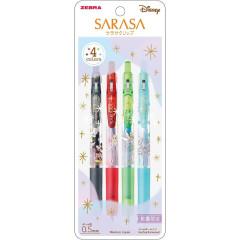 Japan Disney Sarasa Clip Gel Pen Set - Elsa & Mickey Mouse & Rapunzel & Peter Pan / Fantasy A