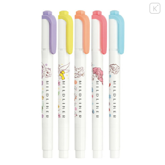 Japan Disney Mildliner Double-Sided Highlighter Set - Disney Princess - 2