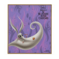 Japan Disney Store Japanese Signature Board - Tim Burton's The Nightmare Before Christmas / Dog Purple - 1