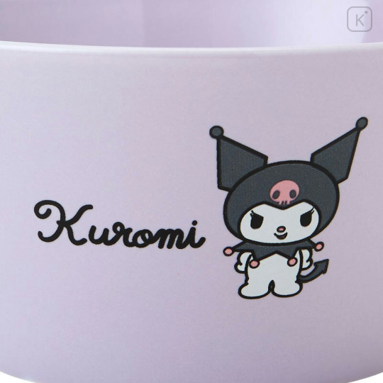 Japan Sanrio Original Colored Bowl - Kuromi - 3