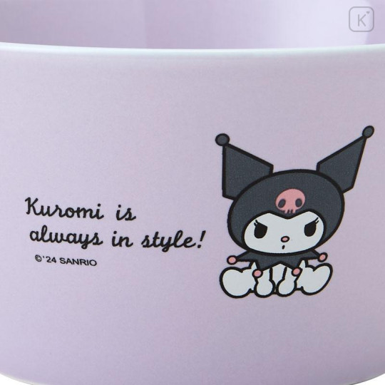 Japan Sanrio Original Colored Bowl - Kuromi - 4