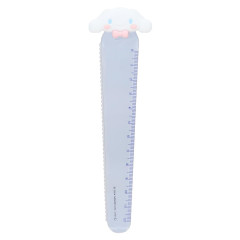 Japan Sanrio Mascot 12cm Ruler - Cinnamoroll / Clear