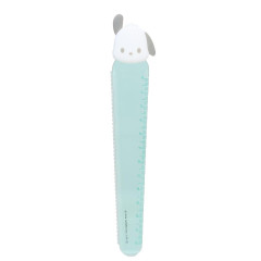 Japan Sanrio Mascot 12cm Ruler - Pochacco / Clear