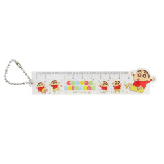 Japan Crayon Shin-chan 10cm Ruler Keychain - Shinnosuke Nohara