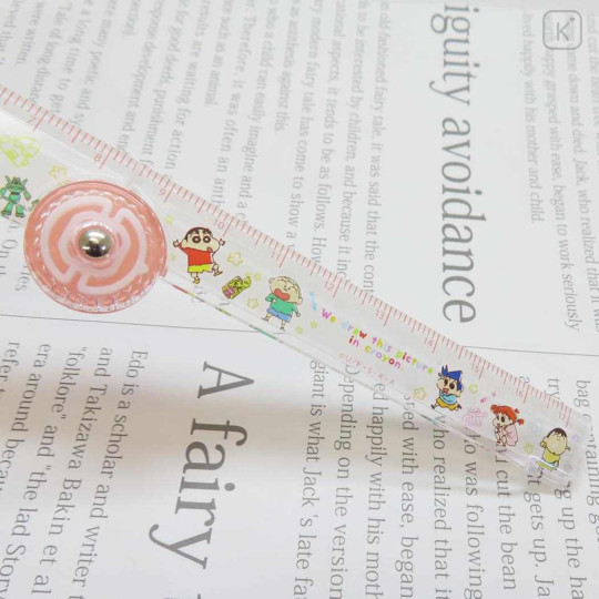 Japan Crayon Shin-chan Folding Ruler 17cm - Shinnosuke Nohara & Friends - 3