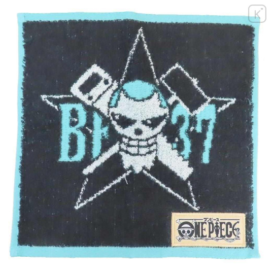 Japan One Piece Mini Towel Jacquard Handkerchief - Franky Pirates Flag - 1