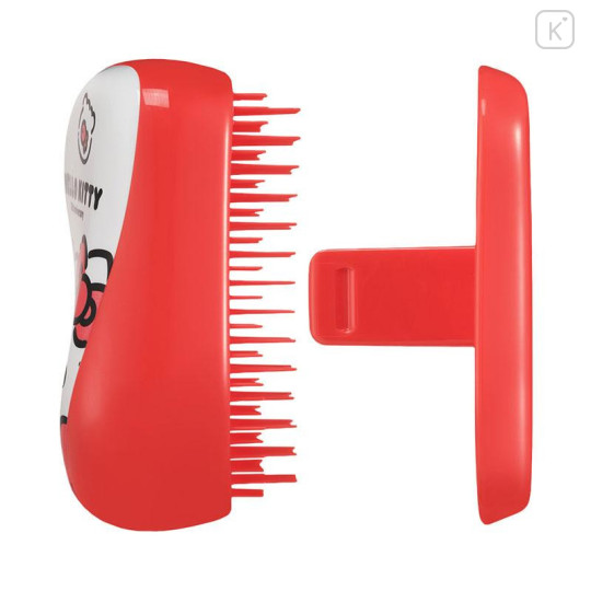 Japan Sanrio Tangle Teezer Hair Care Brush Compact Styler - Hello Kitty 50th Anniversary Red - 4