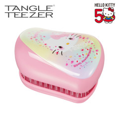 Japan Sanrio Tangle Teezer Hair Care Brush Compact Styler - Hello Kitty 50th Anniversary Light Pink