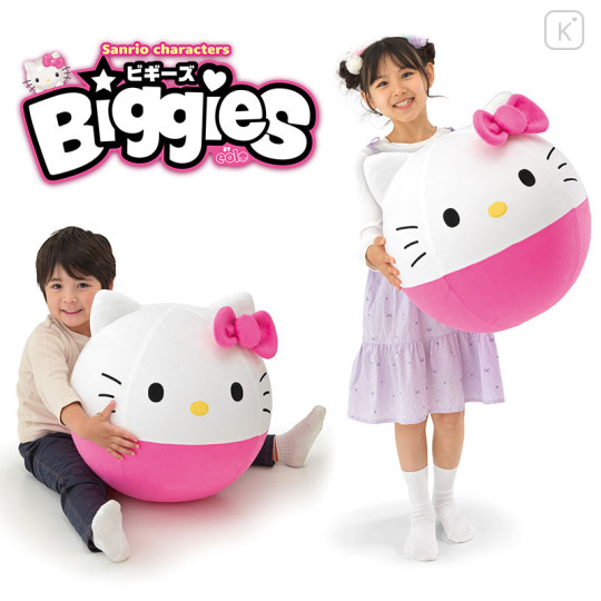 Japan Sanrio Biggies Inflatable Plush Soft Toy - Hello Kitty - 1