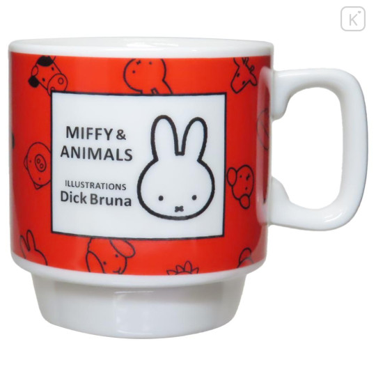 Japan Miffy Stacking Mug - Miffy / Animal Red - 1