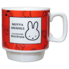 Japan Miffy Stacking Mug - Miffy / Animal Red