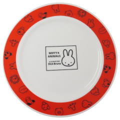 Japan Miffy Medium Porcelain Plate - Miffy / Animal Red