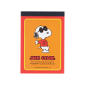 Japan Peanuts Mini Notepad - Snoopy / Joe Cool Orange - 1