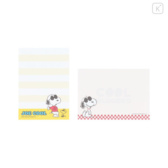 Japan Peanuts Mini Notepad - Snoopy / Joe Cool Orange - 3