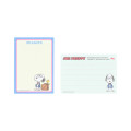 Japan Peanuts Mini Notepad - Snoopy / Joe Preppy Blue - 3