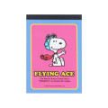 Japan Peanuts Mini Notepad - Snoopy / Flying Ace Pink - 1