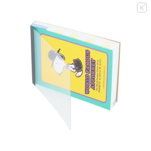 Japan Peanuts Mini Notepad - Snoopy / World Famous Attorney - 4