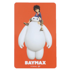 Japan Disney Vinyl Sticker - Baymax / Orange