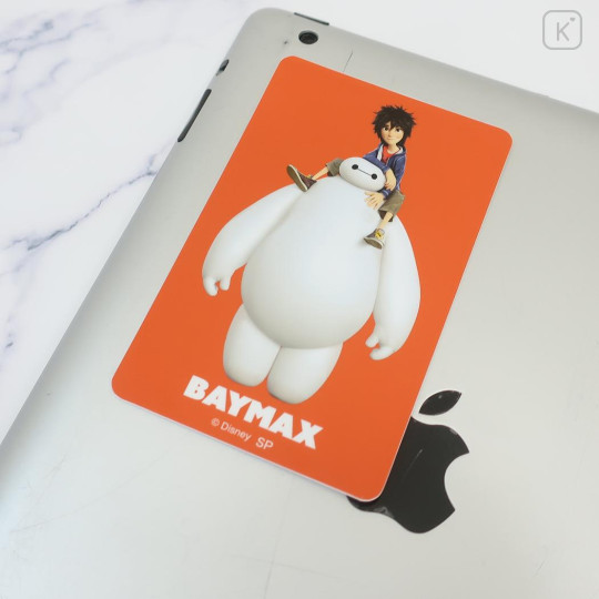 Japan Disney Vinyl Sticker - Baymax / Orange - 2