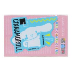 Japan Sanrio Vinyl Sticker - Cinnamoroll / Cyber Blue Louder