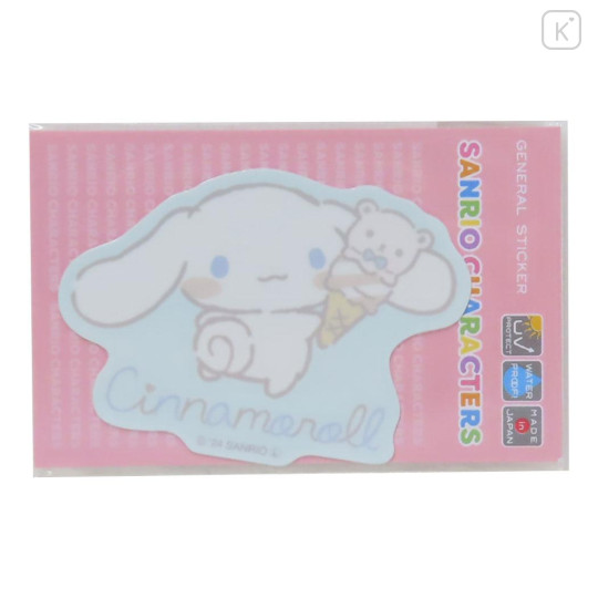 Japan Sanrio Vinyl Sticker - Cinnamoroll / Relaxing Natural Ice Cream Blue - 1