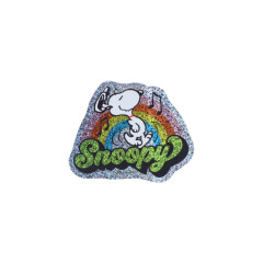 Japan Peanuts Vinyl Hologram Sticker - Snoopy / Rainbow