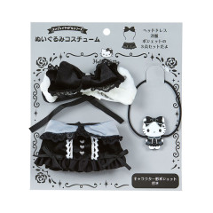 Japan Sanrio Original Plush Costume - Hello Kitty : Enjoy Idol Gothic Night Party