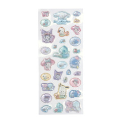 Japan Sanrio Glitter 3D Sticker - Characters / Angels Relaxing Night Time