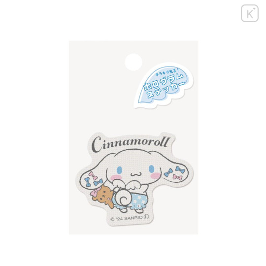 Japan Sanrio Glitter Vinyl Sticker - Cinnamoroll / Angels Relaxing Night Time - 2