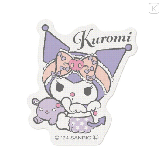 Japan Sanrio Glitter Vinyl Sticker - Kuromi / Angels Relaxing Night Time - 1