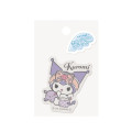 Japan Sanrio Glitter Vinyl Sticker - Kuromi / Angels Relaxing Night Time - 2