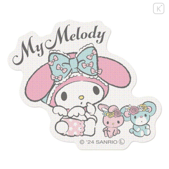 Japan Sanrio Glitter Vinyl Sticker - My Melody / Angels Relaxing Night Time - 1