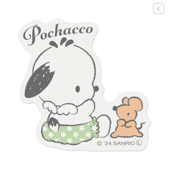 Japan Sanrio Glitter Vinyl Sticker - Pochacco / Angels Relaxing Night Time - 1