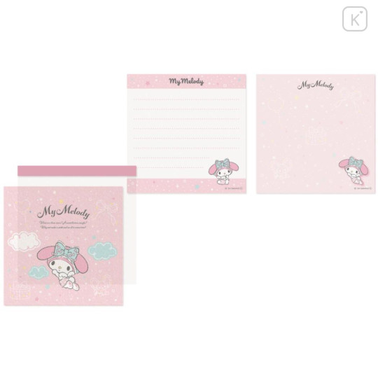 Japan Sanrio Square Memo - My Melody / Angels Relaxing Night Time - 1