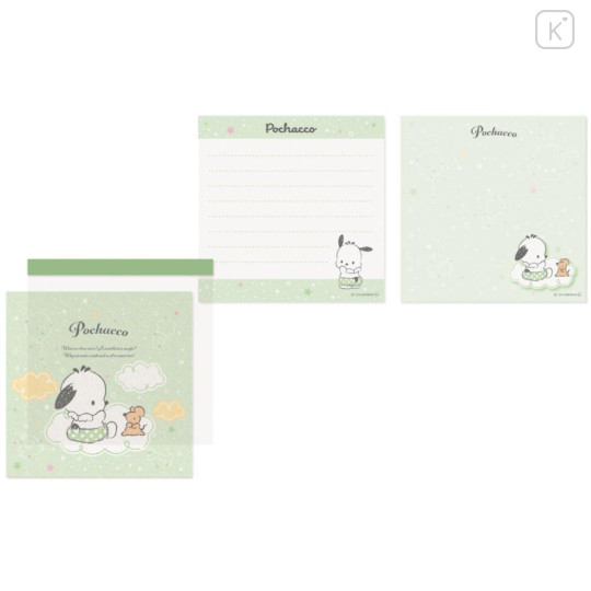 Japan Sanrio Square Memo - Pochacco / Angels Relaxing Night Time - 1