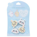 Japan Chiikawa Mascot Hair Tie Set - Momonga & Usagi / Shy - 1