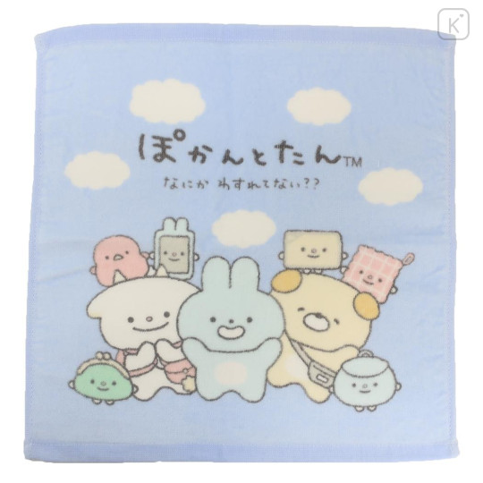 Japan San-X Hand Towel - Pokantotan / Light Blue - 1