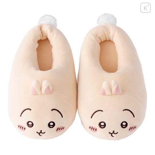 Japan Chiikawa Plush Slippers - Usagi / Marshmallow - 1