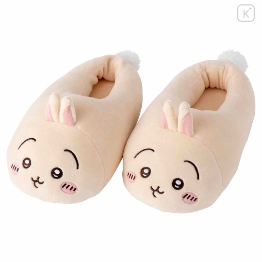 Japan Chiikawa Plush Slippers - Usagi / Marshmallow - 5